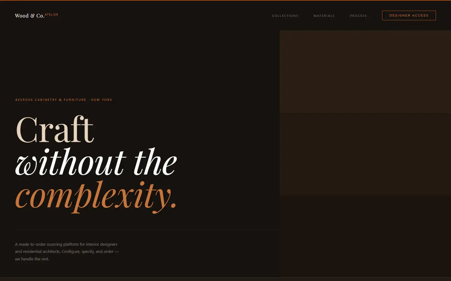 Direction two: an editorial layout, Craft without the complexity